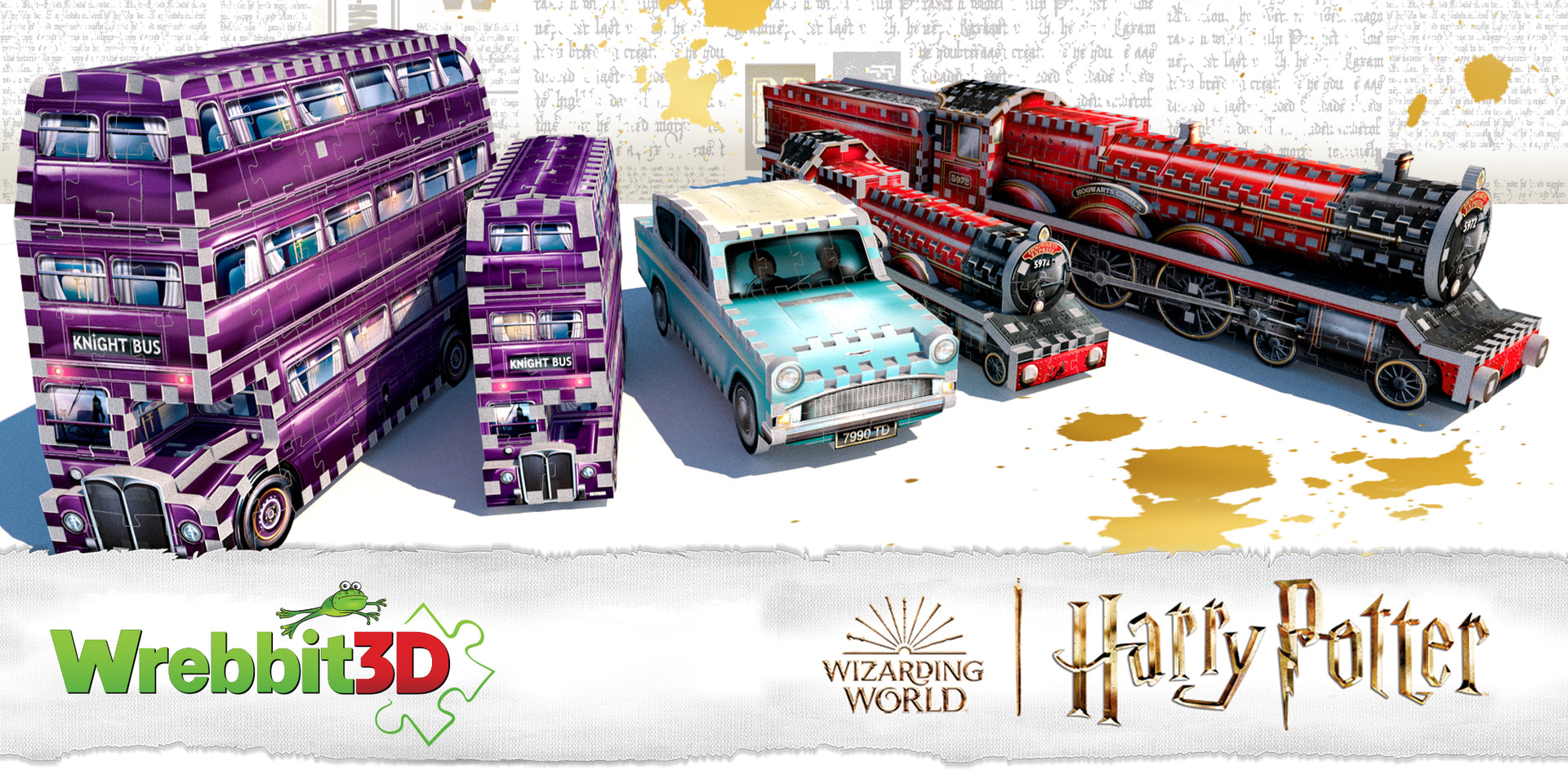 Puzzle 3D Banco Gringotts – Harry Potter – 300 Piezas De Espuma – Sin Pegamento – Colección Callejón Diagon