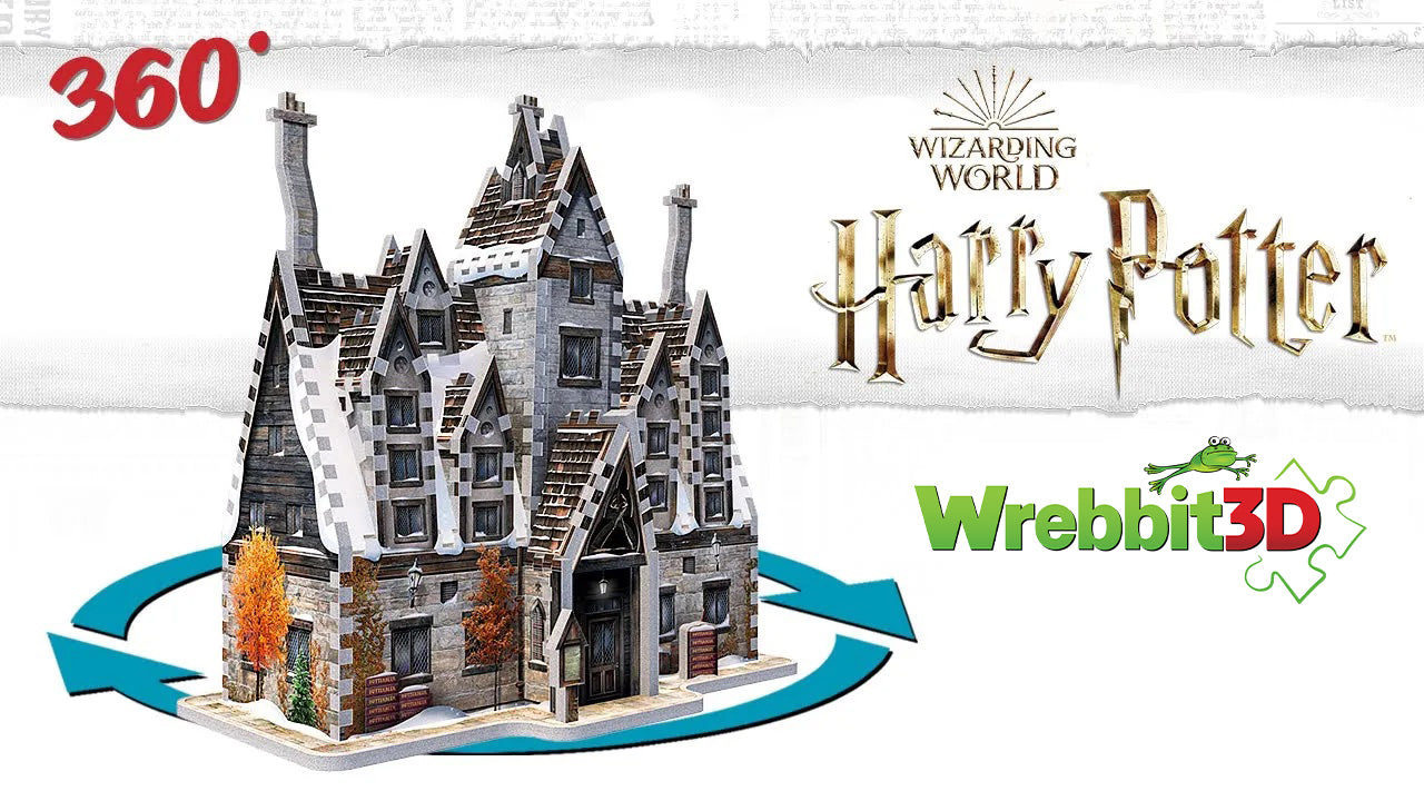 Wrebbit3d Harry Potter Hogsmeade - The Three Broomsticks 3D Puzzle for Teens and Adults | 395 Real Jigsaw Puzzle Pieces | Not Just an Ordinary並行輸入 NEW HARRY POTTER HOGSMEADE THE THREE BROOMSTICKS WREBBIT 3D PUZZLE- 395  PIECES
