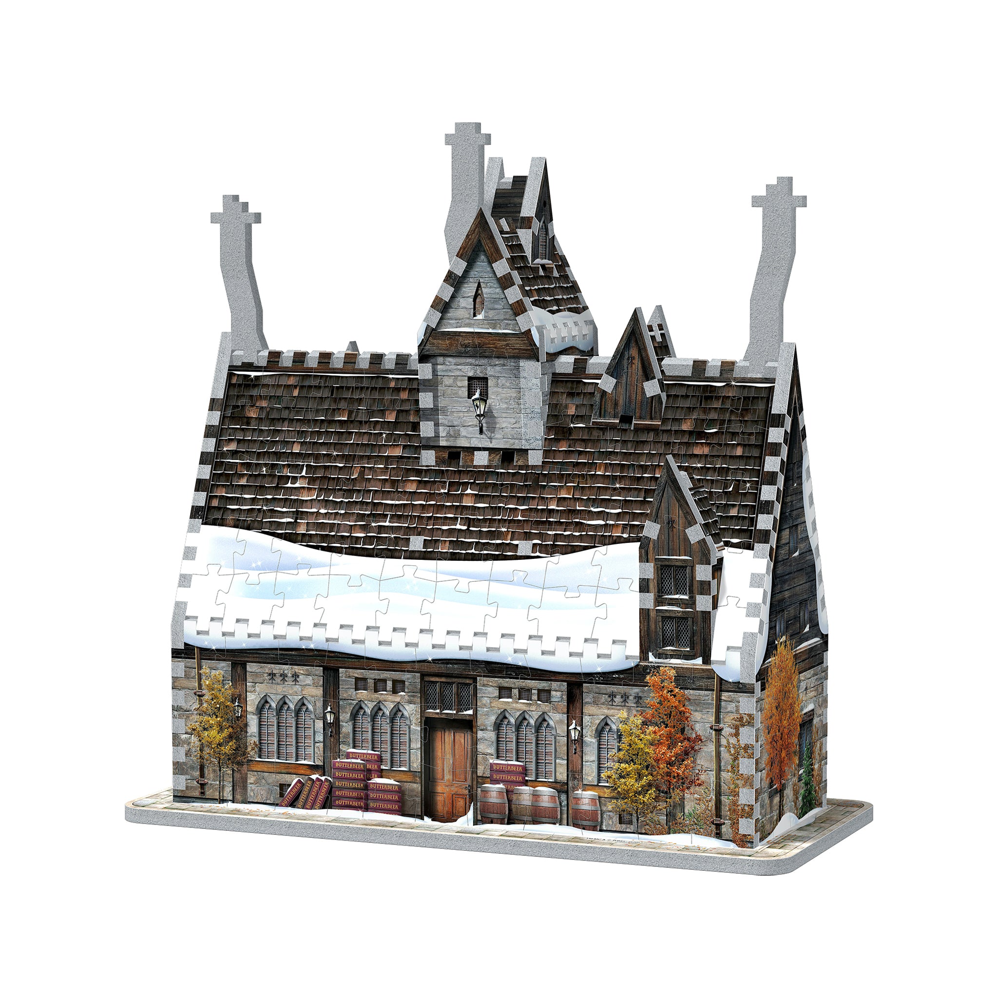 Wrebbit3d Harry Potter Hogsmeade - The Three Broomsticks 3D Puzzle for Teens and Adults | 395 Real Jigsaw Puzzle Pieces | Not Just an Ordinary並行輸入 NEW HARRY POTTER HOGSMEADE THE THREE BROOMSTICKS WREBBIT 3D PUZZLE- 395  PIECES