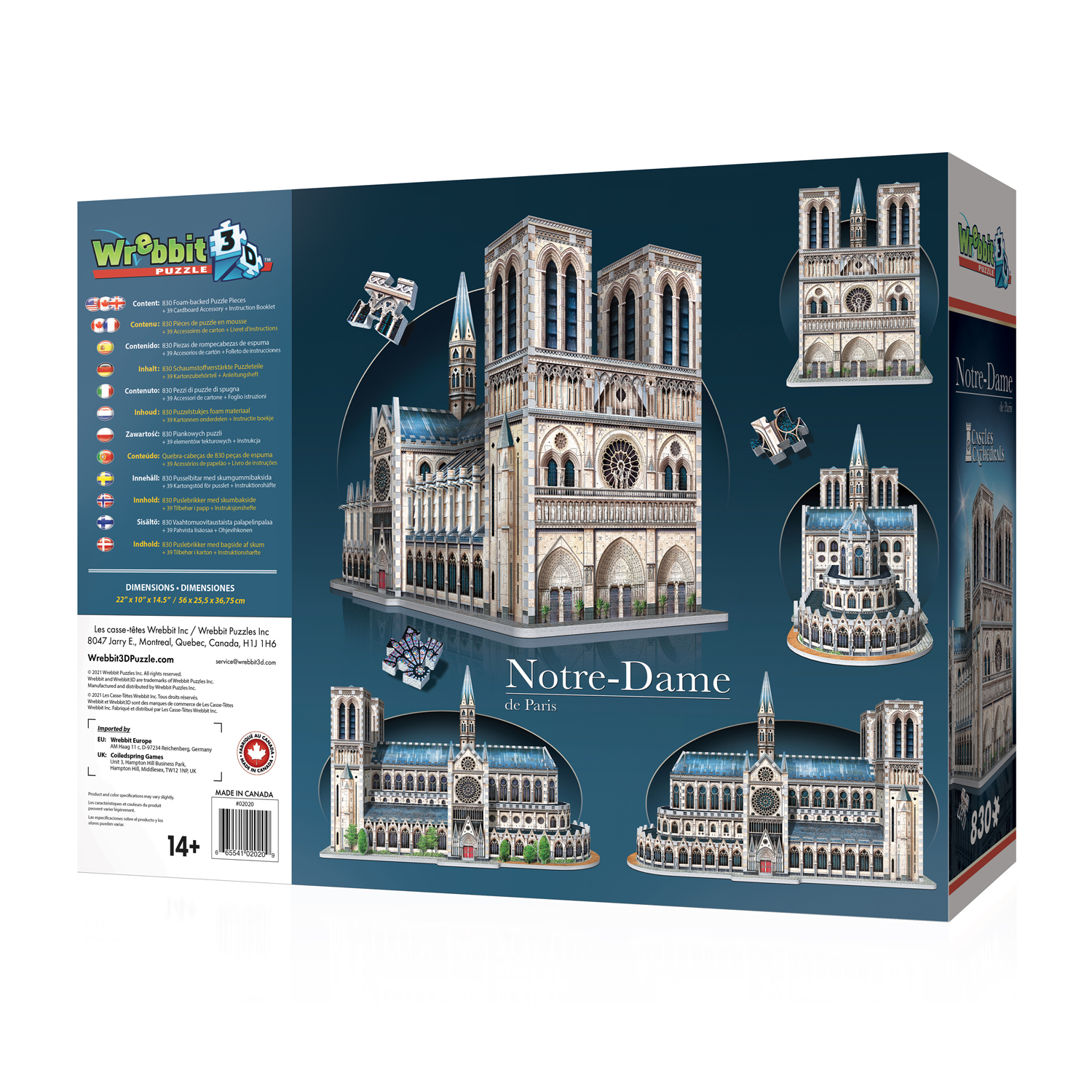 Notre-Dame de Paris | Cathedrals | Wrebbit 3D Puzzle