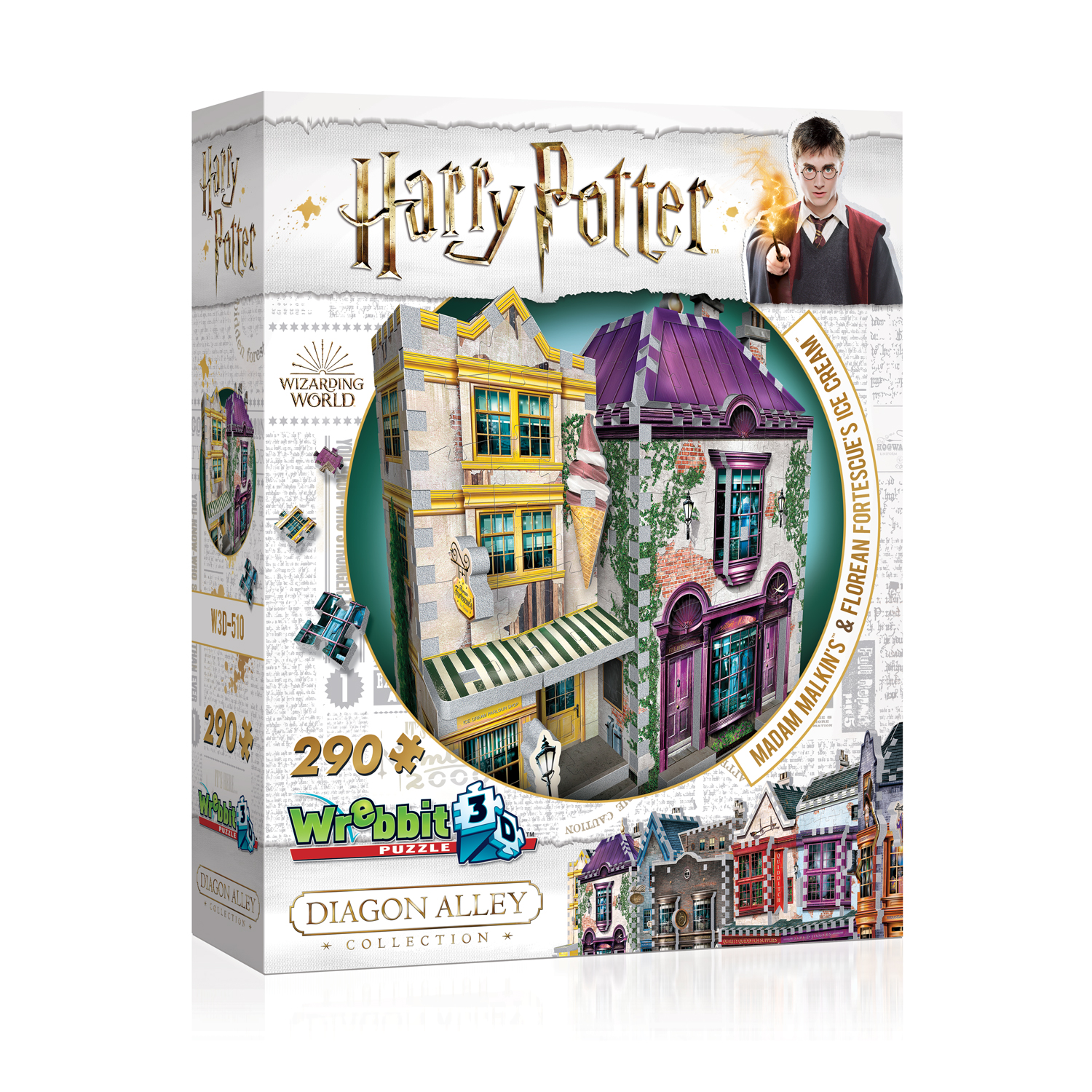 Harry Potter 3D Puzzle Stifte-Utensilo, 54 Teile - Merlinum • Magic Candy