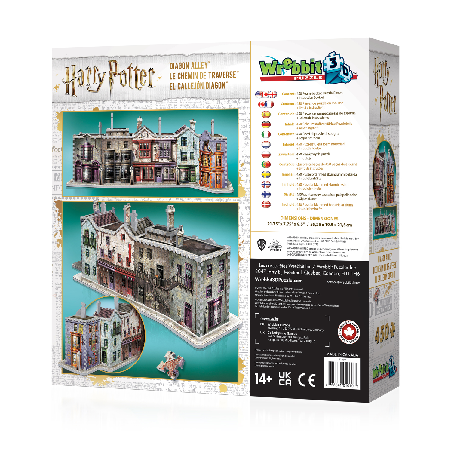 CBF Harry Potter Diagon Alley - Puzzle 3D – Giocheria Civitanova
