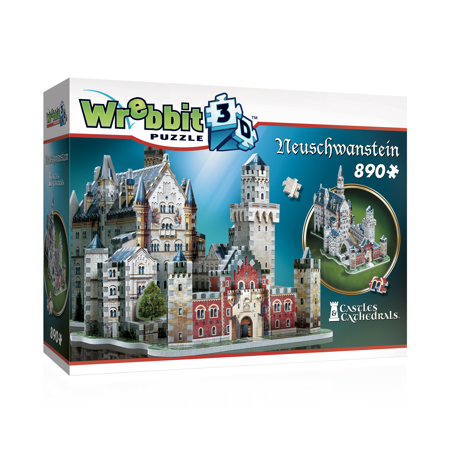 Neuschwanstein Castle, 3D Puzzle Buildings