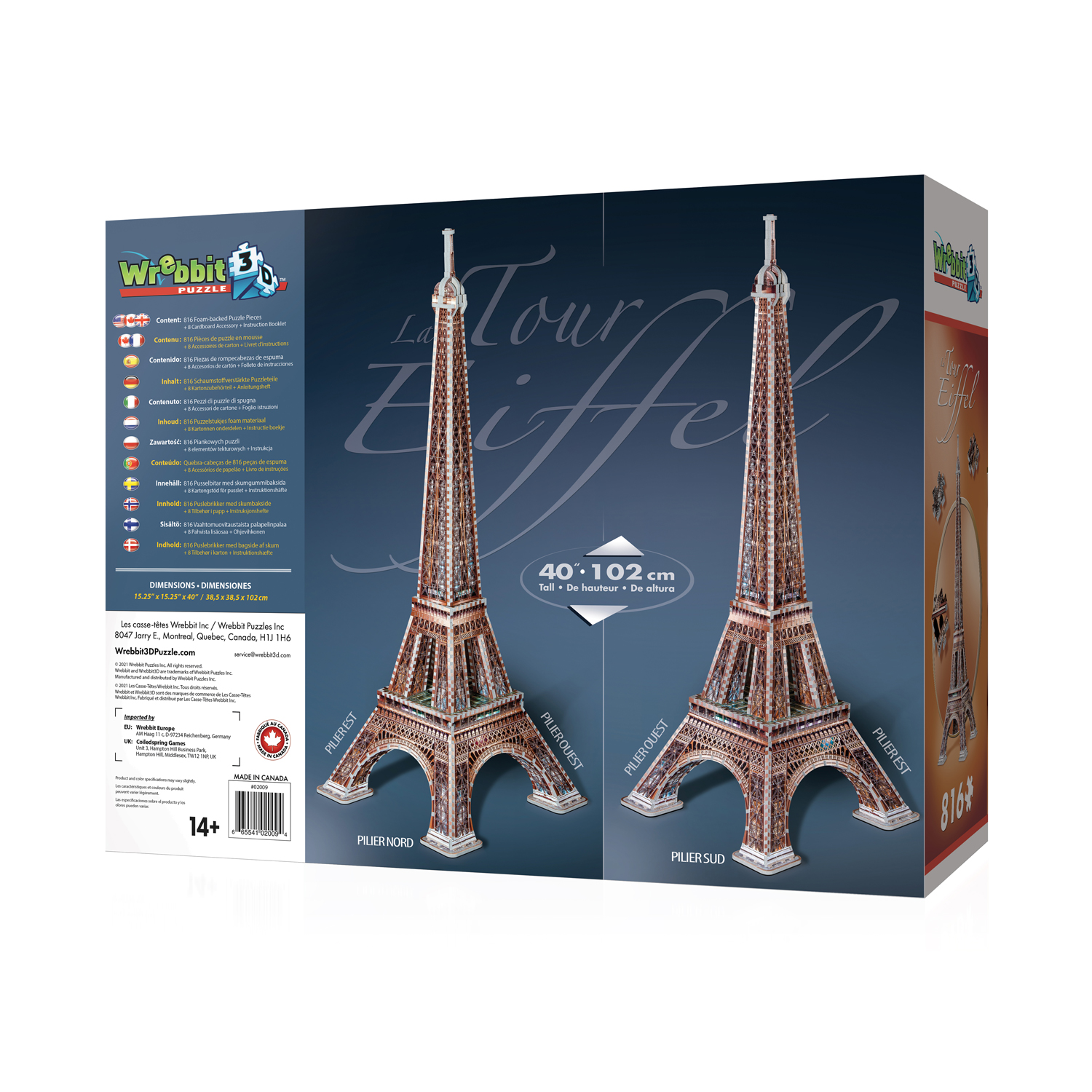 Promo Puzzle 3D Tour Eiffel Illuminée chez Géant Casino